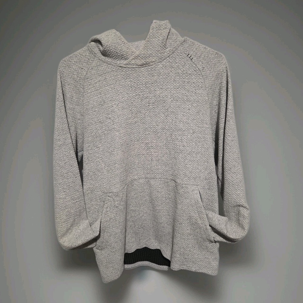 Lululemon Men's At Ease Textured Pullover Hoodie - Heathered Gray - Size S